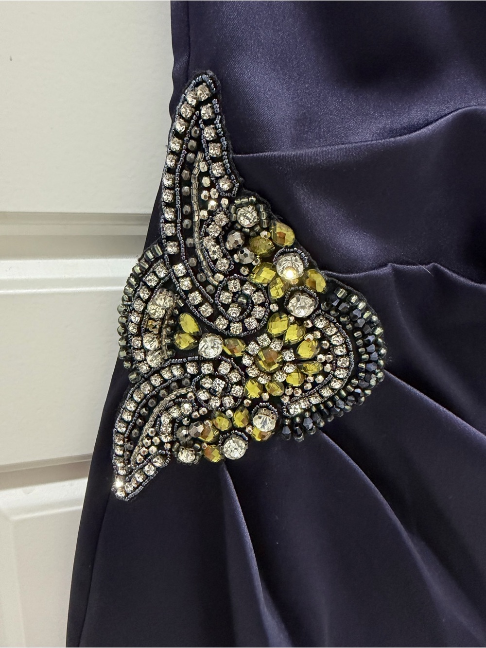 🦋 Eliza J Navy One-Shoulder Cocktail Dress - Picture 4 of 5